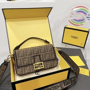Fendi Baguette Medium FF Jacquard Bag